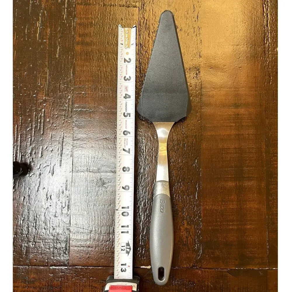 Vintage EKCO Nylon Serrated Pie Cake Server Slicer Gray Stainless Steel